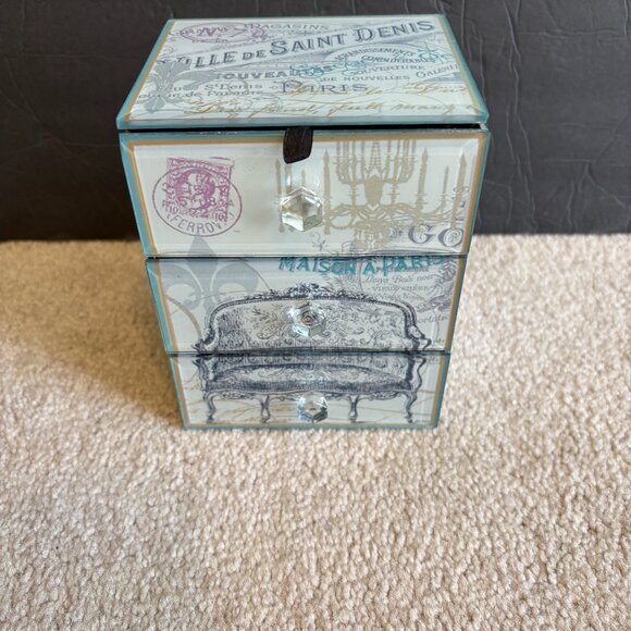 Accents Bu Jay Victorian Vintage Jewelry Box 4.5 x 4 x 5.75 - Picture 1 of 8